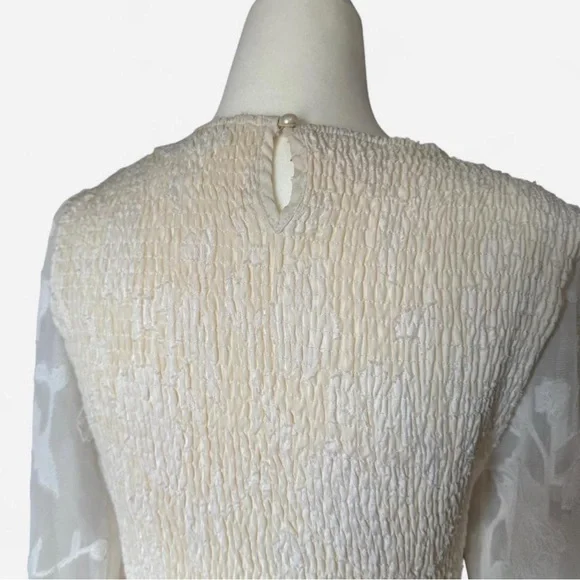 Source Unknown Cream Long Sleeve Dress - Picture 5 of 5